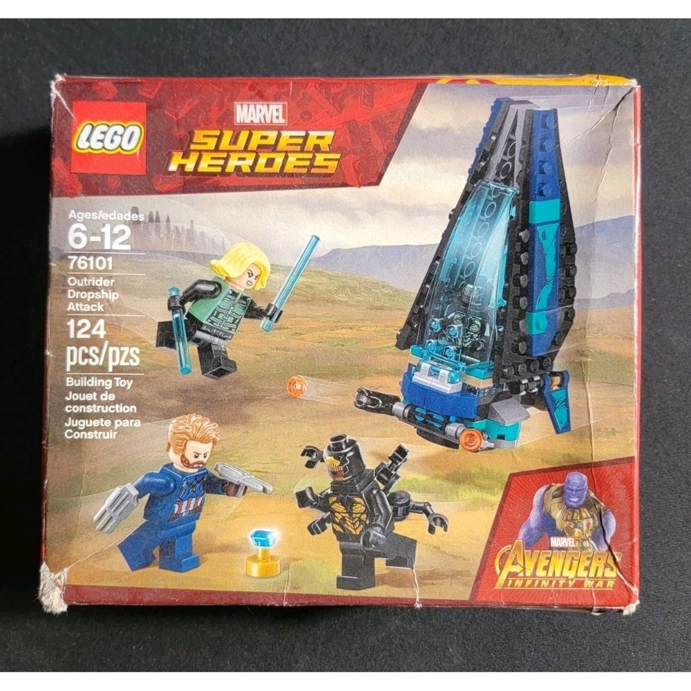 Lego Marvel Super Heroes Outrider Dropship Attack 76101 Empty Box Only